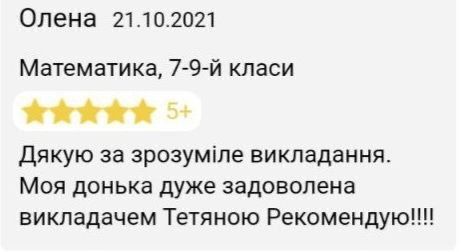 Репетитор з математики і підготовки до НМТ