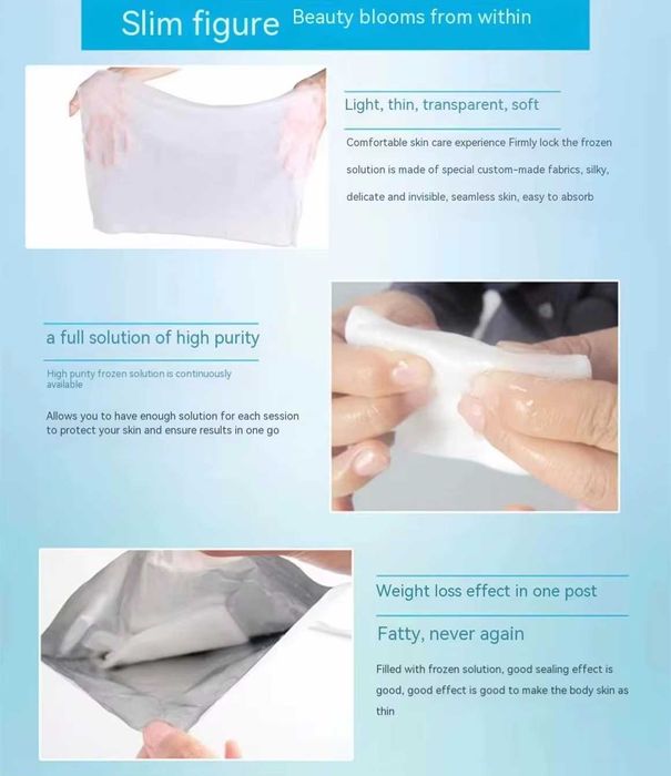 MEMBRANAS ANTICONGELANTES PARA CRIOLIPOLISE - Disponivel M e L