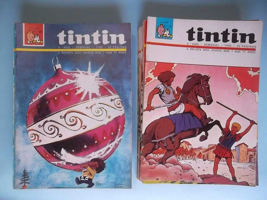 TINTIN - Lote de revistas do 6º ano