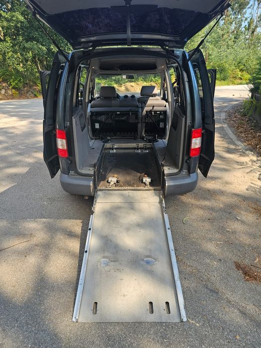 Vw caddy 1.9 tdi carrinha adtapada para cadeira de rodas