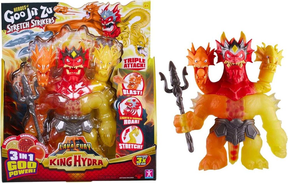 Goo Jit Zu Gigante King Hydra Lava Fury (Novo / Selado) – Edição Especial