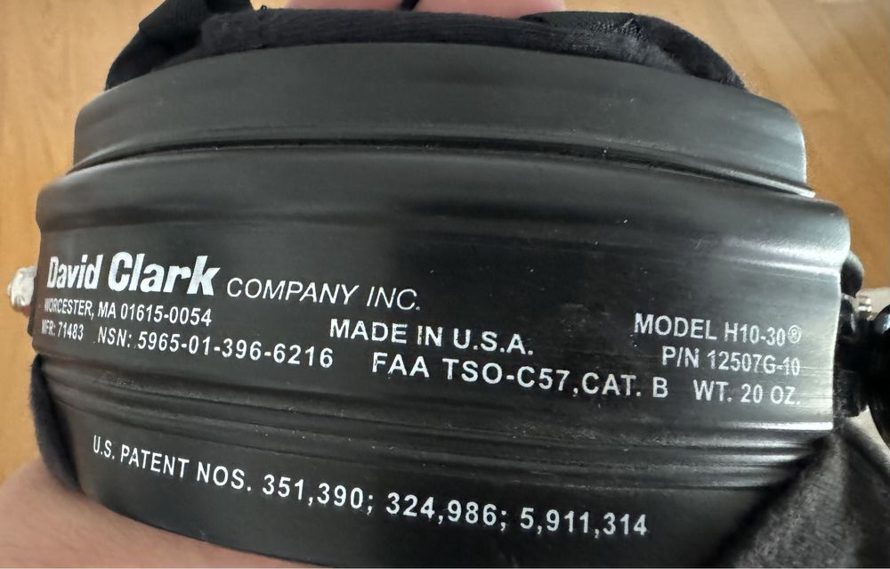 Headsets David Clark Model H10-30