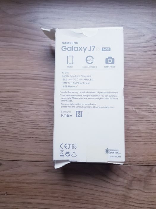 Orginale pudełko do telefonu Samsung Galaxy J7  SM- J710FN.