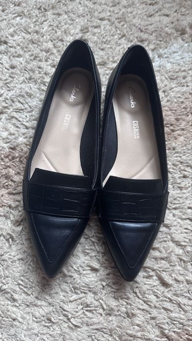 Шкіряні балетки Clarks жіночі