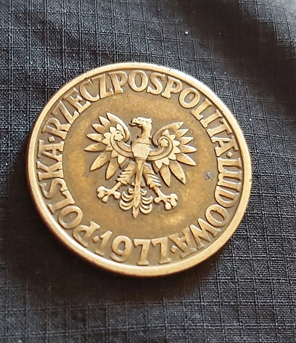Moneta 5zł 1977 bez znaku mennicy