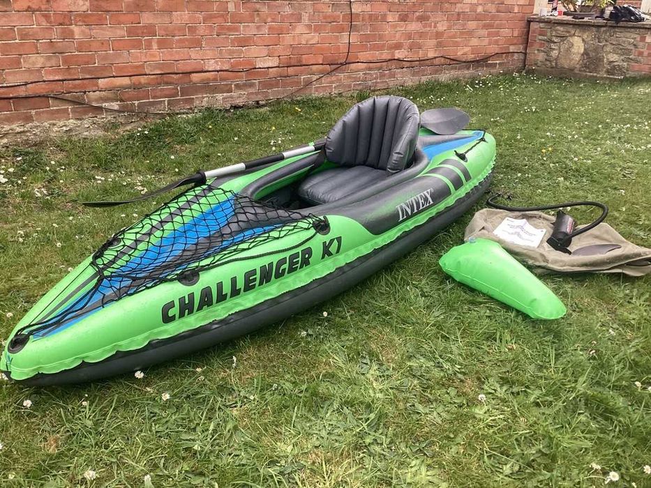 Каяк надувний одномісний (байдарка) Intex 68305 Challenger K1 12кг