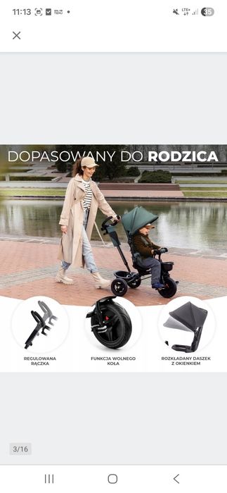Rowerek kinderkraft aveo trójkołowy 5w1