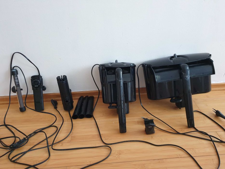 Aquael filtry FZN grzałki skimmer czyścik zestaw