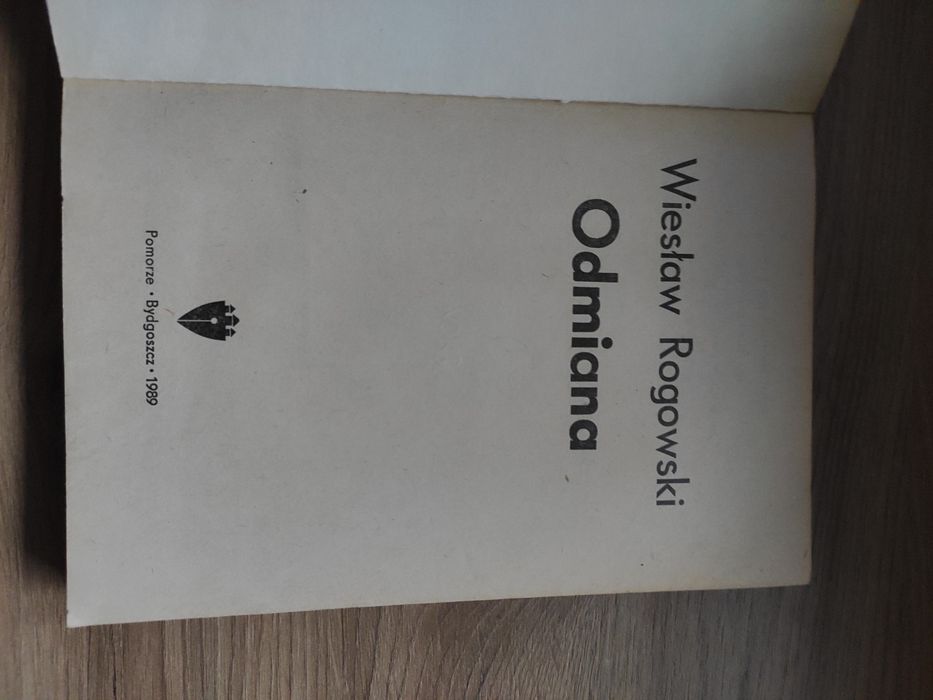 stara książka Wiesław Rogowski odmiana 1989