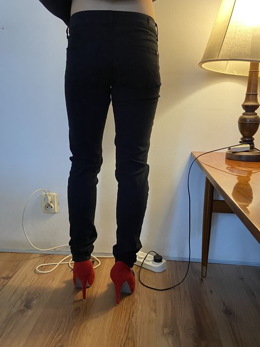 Spodnie damskie czarne PEPE-JEANS