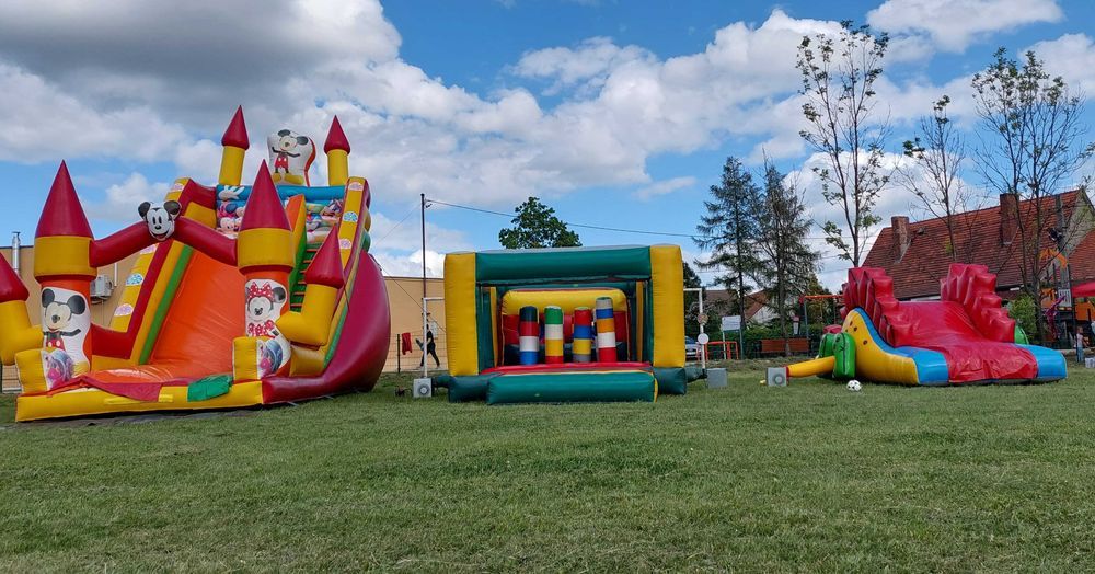 Sprzedam zamki dmuchane dmuchance, dmuchana zjeżdzalnia. Tor przeszkód