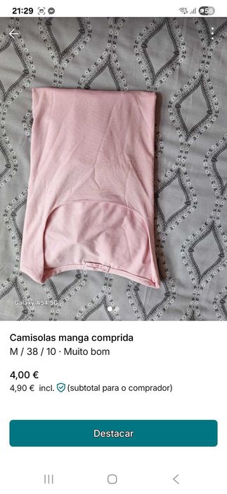 Camisola meia estação