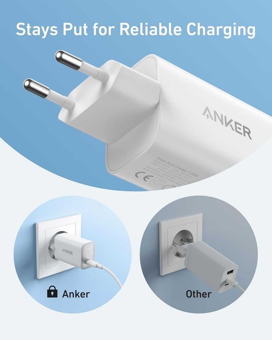 Anker Nano Ładowarka sieciowa 100 W + Kabel USB-C-USB-C 1,8 m biała