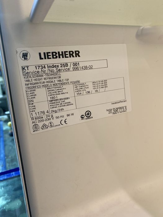 Холодильник барний liebherr comfort