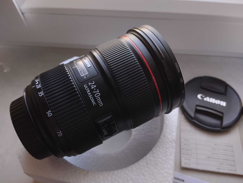 Canon EF 24-70 mm f/2.8 L II USM 2 версія +Фільтр HOYA HD, Коробка