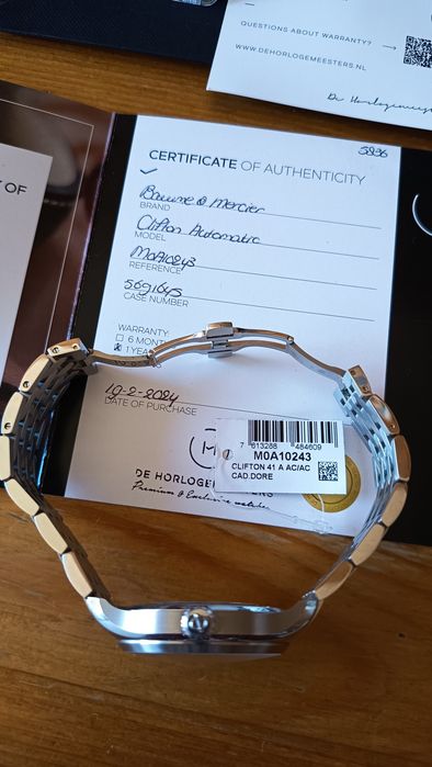 Baume & Mercier Clifton Automatic Champagne Dial M0A10243 (41 mm)