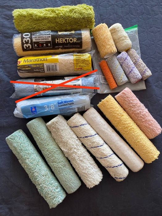 Малярный инструмент: валики, кисти, ручки для валиков