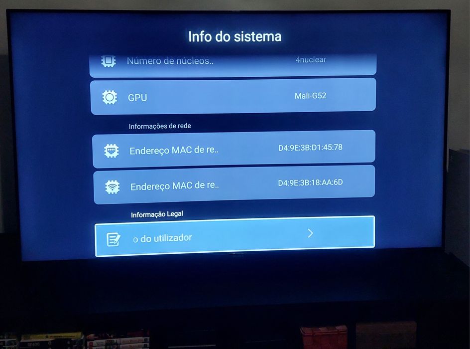 Tv da marca silver 65"