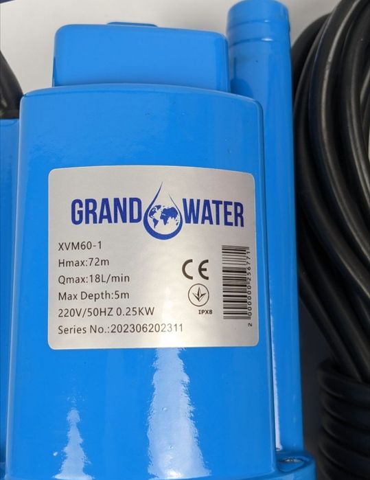 Насос вібраційний Grand Water нижній забір води