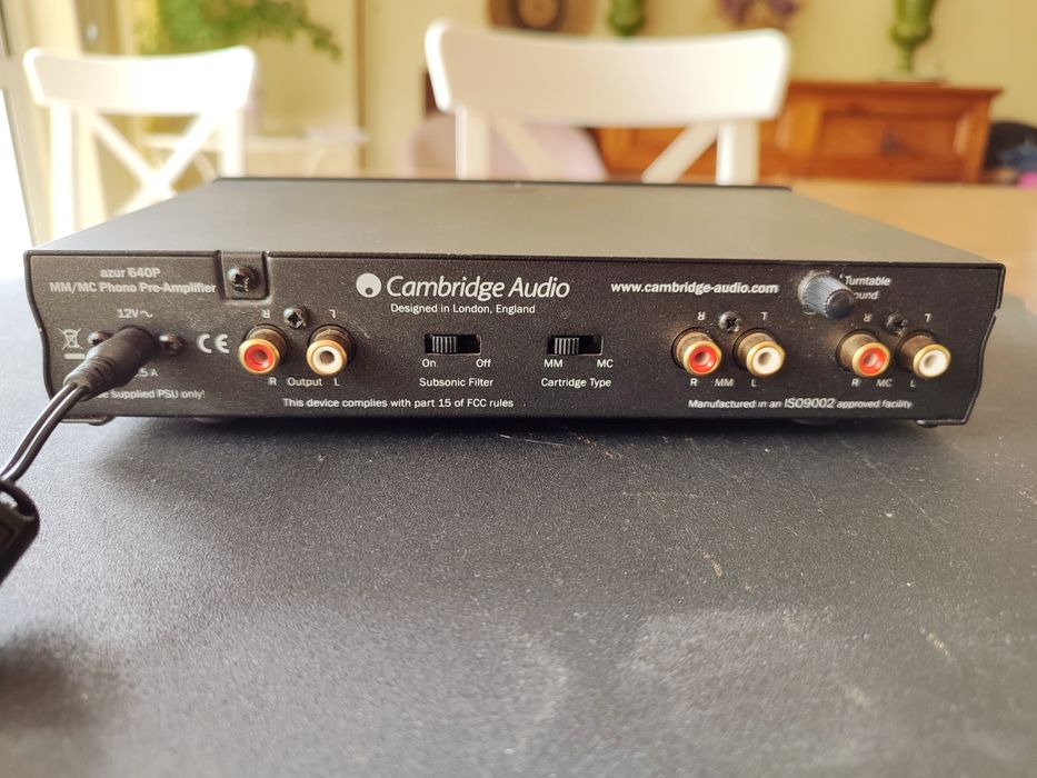 Cambridge Audio Azur 640P-B pré amplificador Phono MM/MC C/Novo!