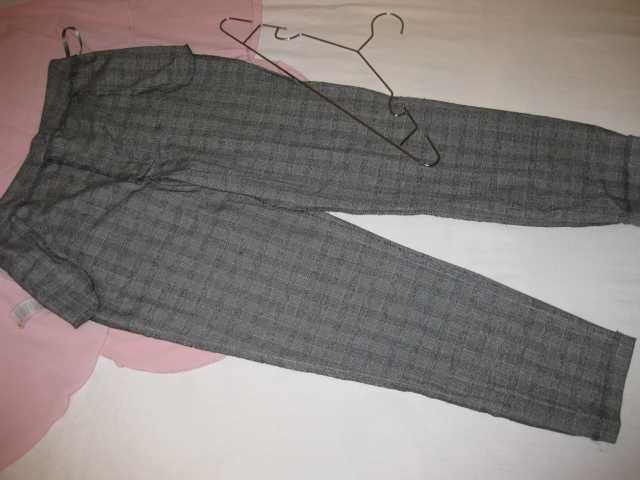 класичні строгі сірі штани брюки маленький розмір 6UK 34Eu Мом завужен
