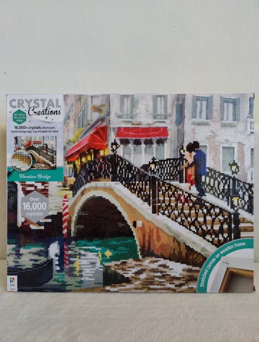 Nowy duży obraz haft mozaika diamentowa Hinkler 50X40cm Most Wenecki