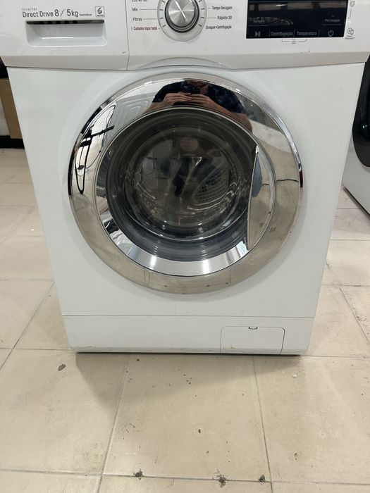 LG Máquina de Lavar e Secar Roupa 8 kg / 5 kg – Inverter Direct Drive com Vapor