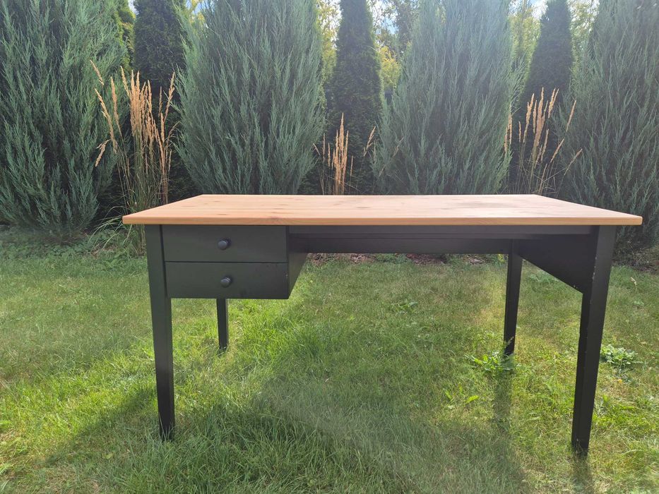 Biurko drewniane duże 70x140 cm IKEA