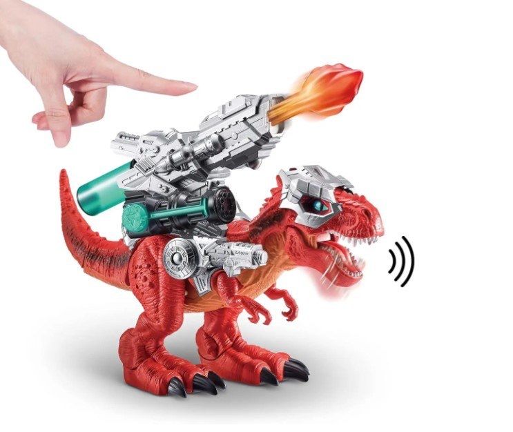 Большой динозавр T-Rex с боевым оружием, Robo Alive Dino Wars Mega-Rex
