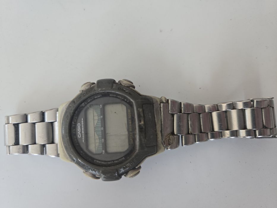Vintage Casio Ft200 "fishing time" zegarek fazy księżyca