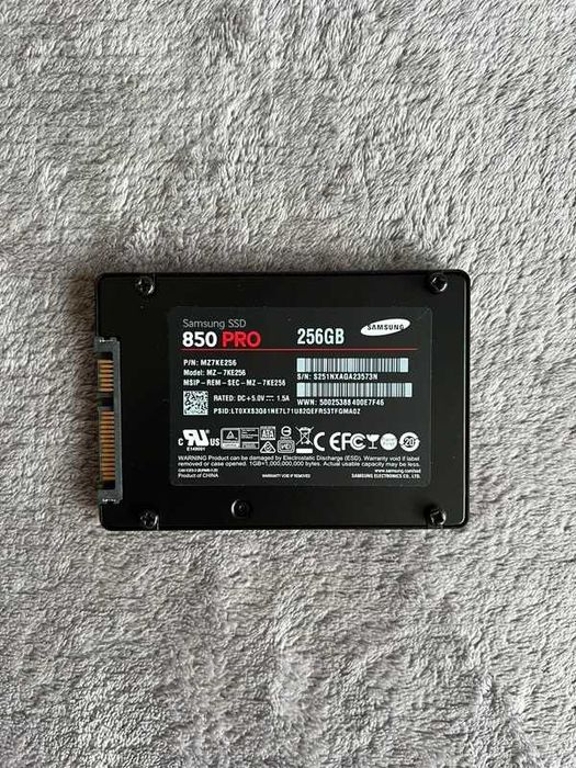 Dysk SSD Samsung 850 PRO 256 GB SATA3 2,5 cala system windows 10