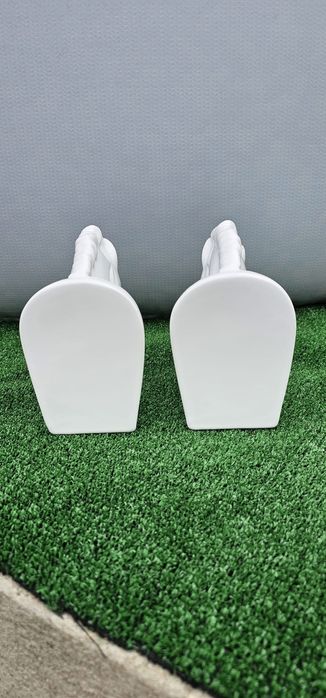 Cabeças de cavalo porcelana, decoração/separador de livros