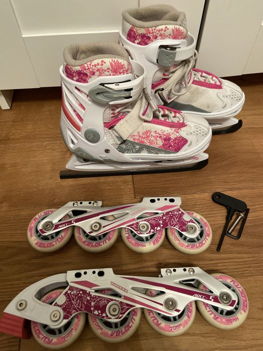 InSPORTline łyżworolki worker aron 2 w 1 r.XS 29-32