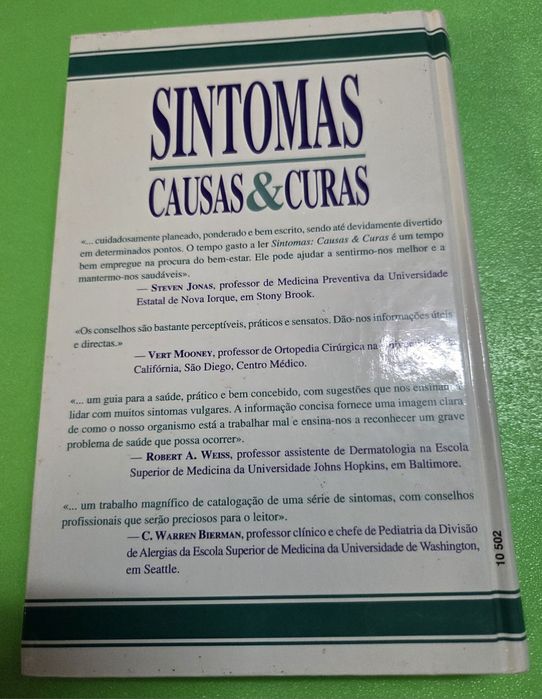 Livro Sintomas causas e curas