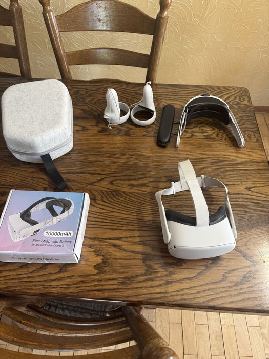 Очки виртуальной реальности Meta oculus quest 2 256gb+ elite strap +чехол КАК НОВЫЙ