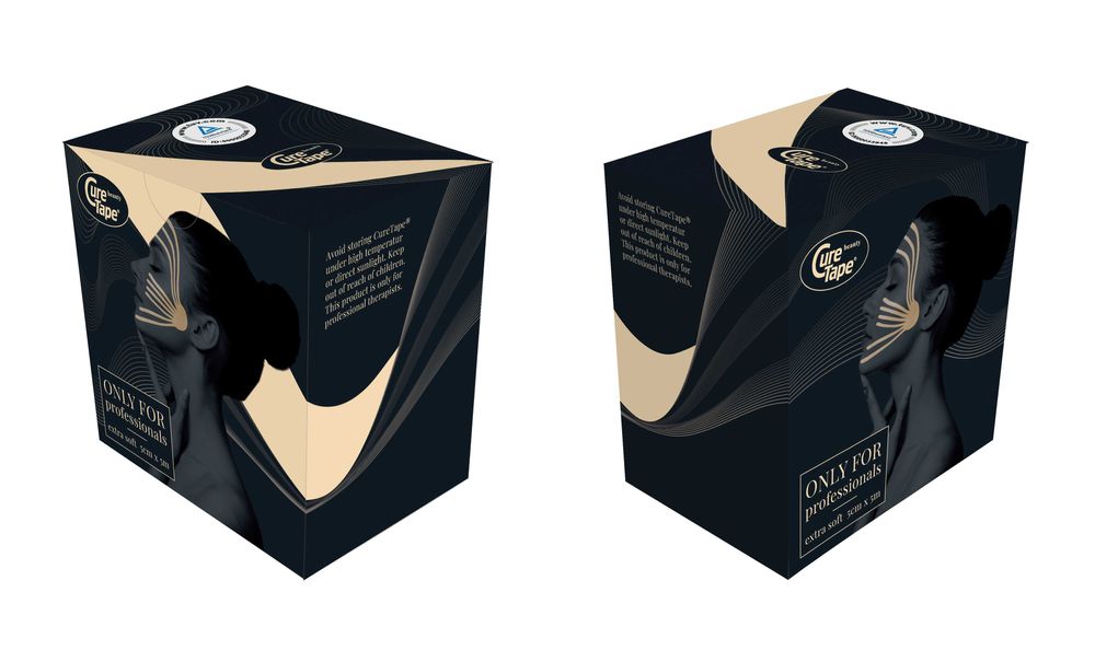 Кинезио Тейп CureTape Beauty 5см х 5м Для Чувствительной Кожи