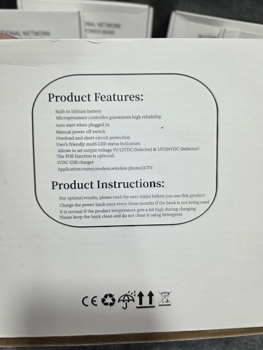 Міні УПС ДБЖ повербанк для роутера UPS DC1018L 5V/9V/12V