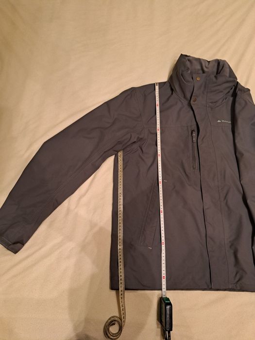 Męska kurtka 3w1 Quechua rozm 2XL - 176 cm oliwkowa. Stan bardzo dobry