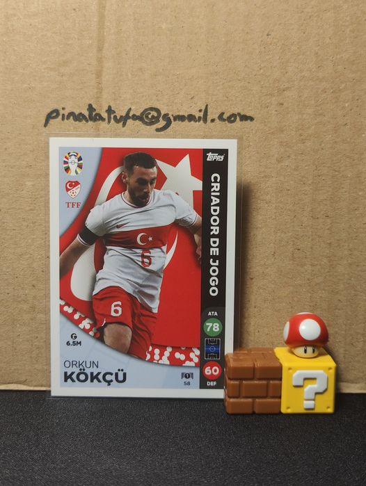 Carta Topps Orkun Kökçü – Euro 2024 (Seleção da Turquia)