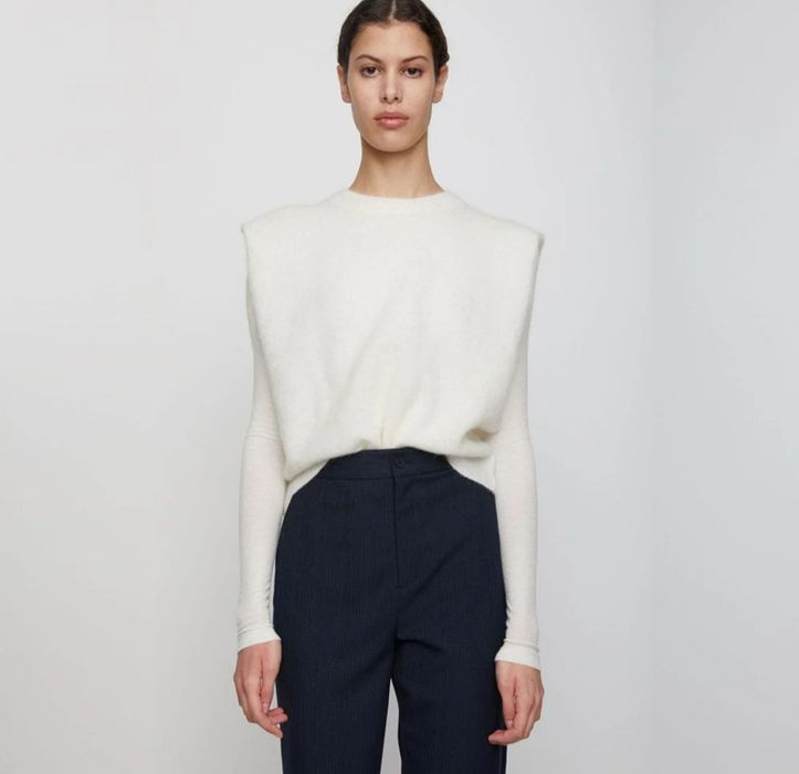 Just Female нежный жилет свитер оверсайз мохер шерсть хс/с