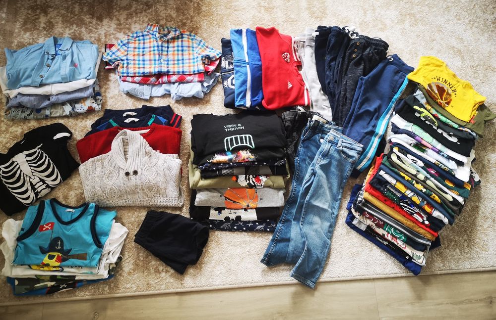 Mega paka 67 sztuk ubranek dla chłopca 116
