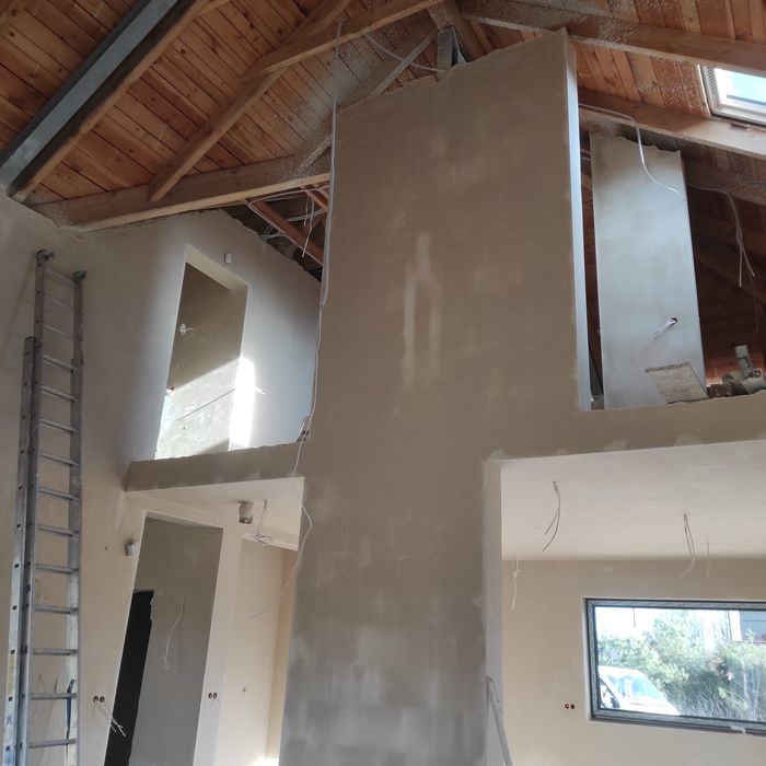 Tynki maszynowe gipsowe/utwardzone/Hybrydowe