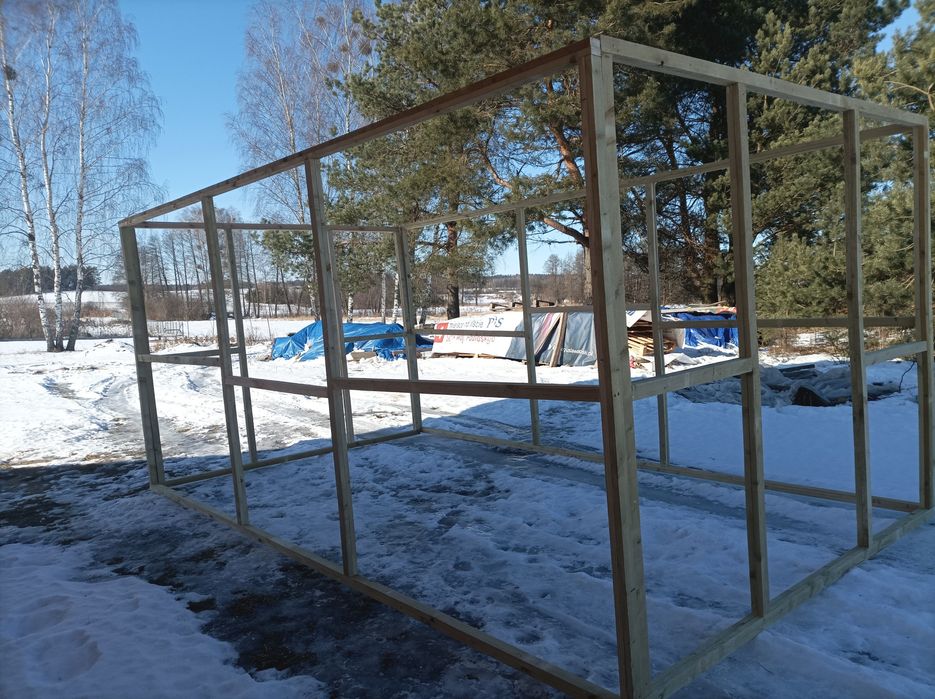 Tunel foliowy drewniany