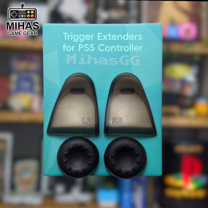 Подовжені курки-тригериPS5 DualSense накладки на стіки — комплект 2в1