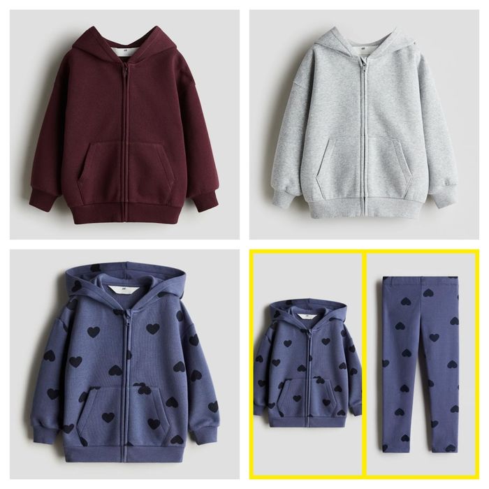 Нові теплі толстовки,худі,кофти,комплекти  H&M 122-128 ,134-140 см
