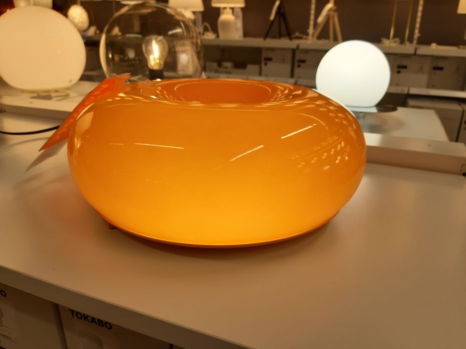 Lampa varmblixt Ikea pączek donat pomarańcz szkło kolekcja limited mar