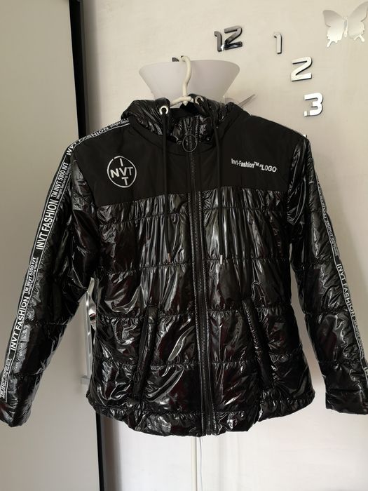 Nowa lakierowana kurtka M czarna 38