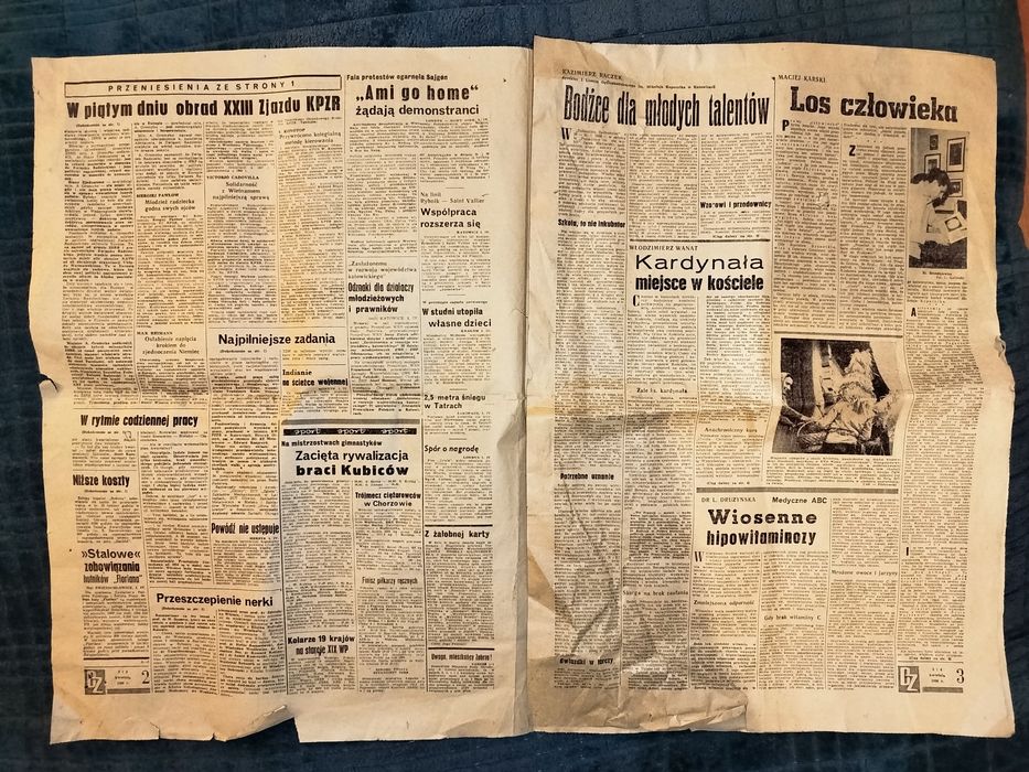 Gazety z PRL z 1966 roku