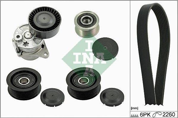 Kit de correia 6K2260 e rolamentos Mercedes NOVO