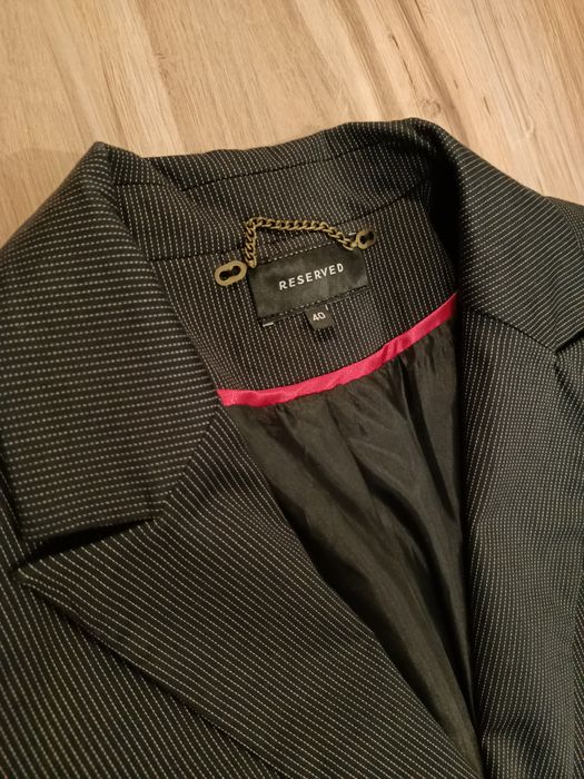 Garsonka Reserved 38 marynarka żakiet spódnica komplet damski